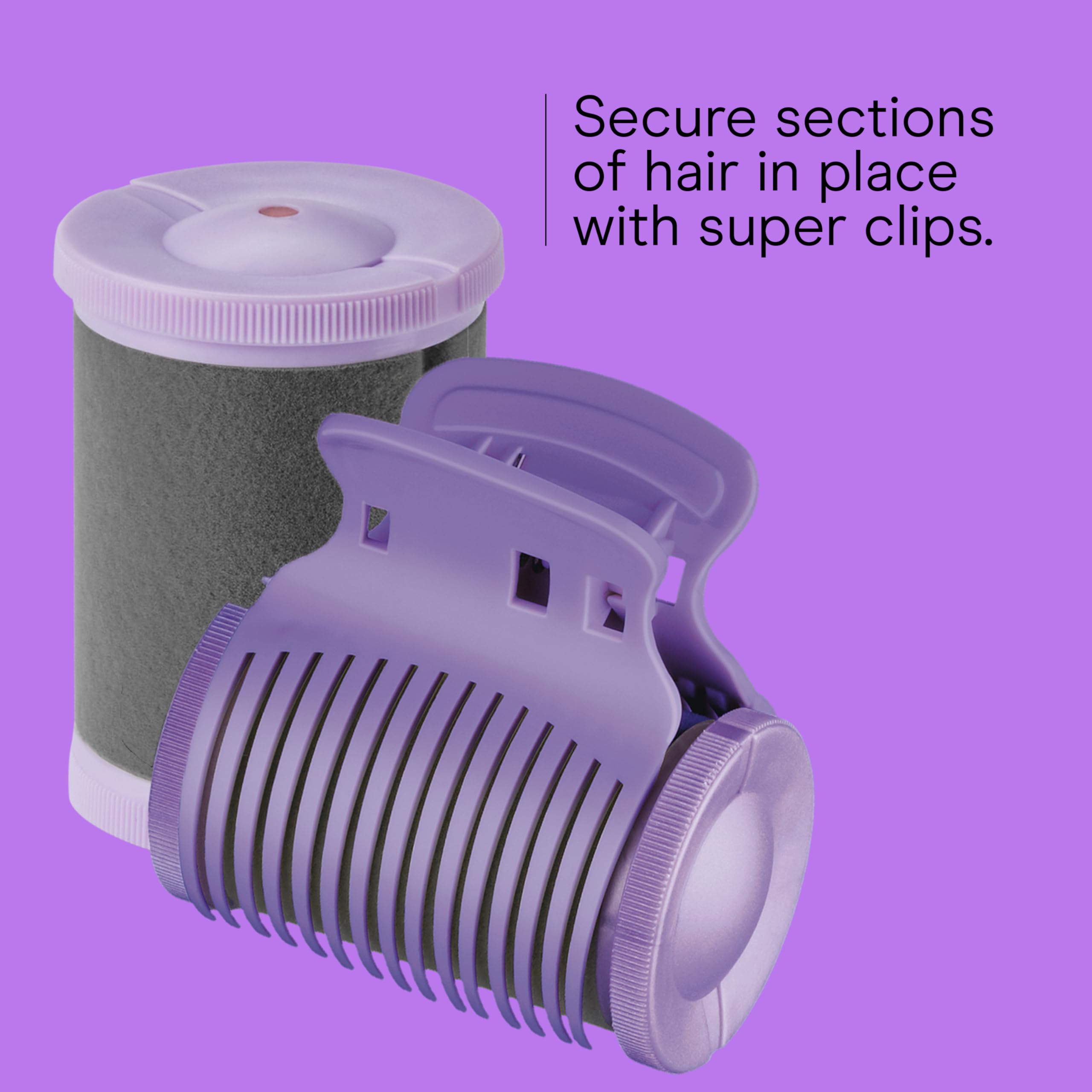 Conair Hot Rollers for Long, Medium & Short Hair, 12 Ceramic Flocked 1½-Inch and 1¾-Inch Heated Hair Rollers with Clips, Hot Curlers for Women, Volume & Curls, Amazon Exclusive