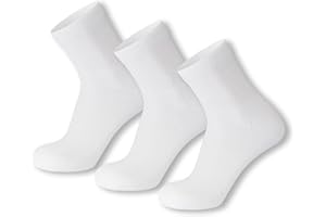 BROOKLYN SOCKS Cotton Diabetic Neuropathy Quarter Socks, Non-Binding Ankle Socks, Multipack