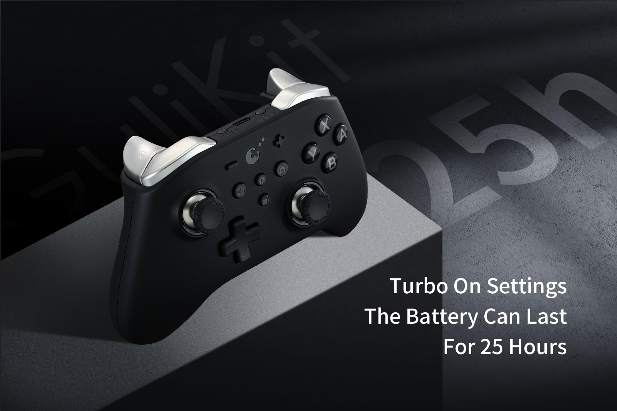 GuliKit KK2 T Wireless Switch Game Controller, Anti-Drift TMR Magnetic Joystick Controllers for PC/Windows/Switch/Switch 2, PC Turbo Controller Six-axis Gyro, APG, Protective Case(No Back Button)