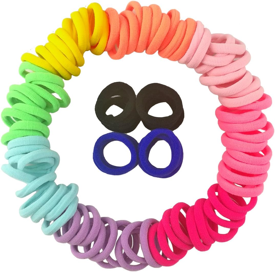 Hair Ties for Girls Cute Colorful Elastic Hair Bands