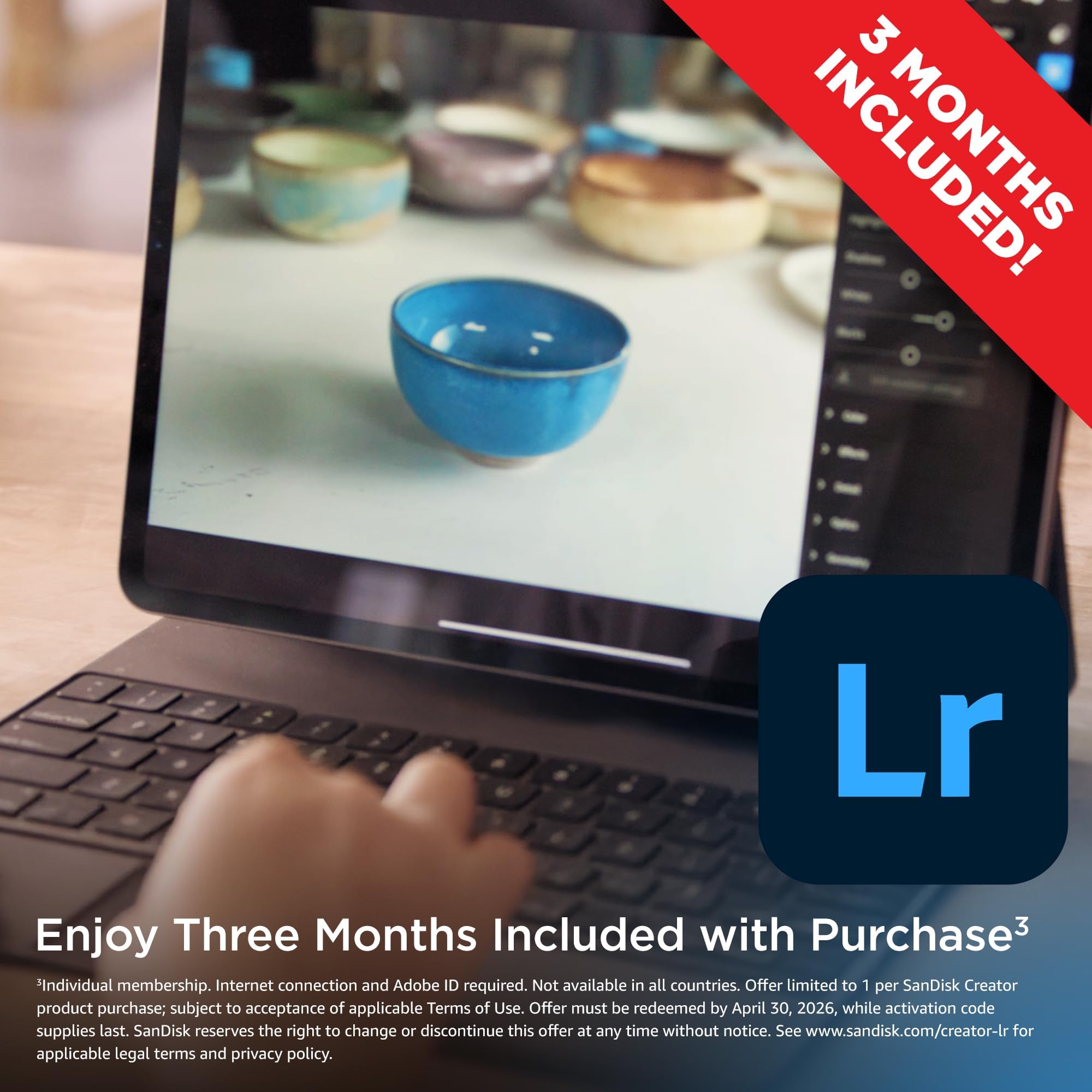 SanDisk 256GB Creator Phone Drive - for iPhone, iPad, Laptop & Mac - Includes USB Type-C and Lightning Connectors - Automatic Backup, 3 Months of Adobe Lightroom Included - SDIXD0N-256G-GN6TP