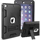 iPad Air Case, MAKEIT 3in1 Hybrid Shockproof Kickstand Case for iPad Air 2013 Model (C3-Black/Black)