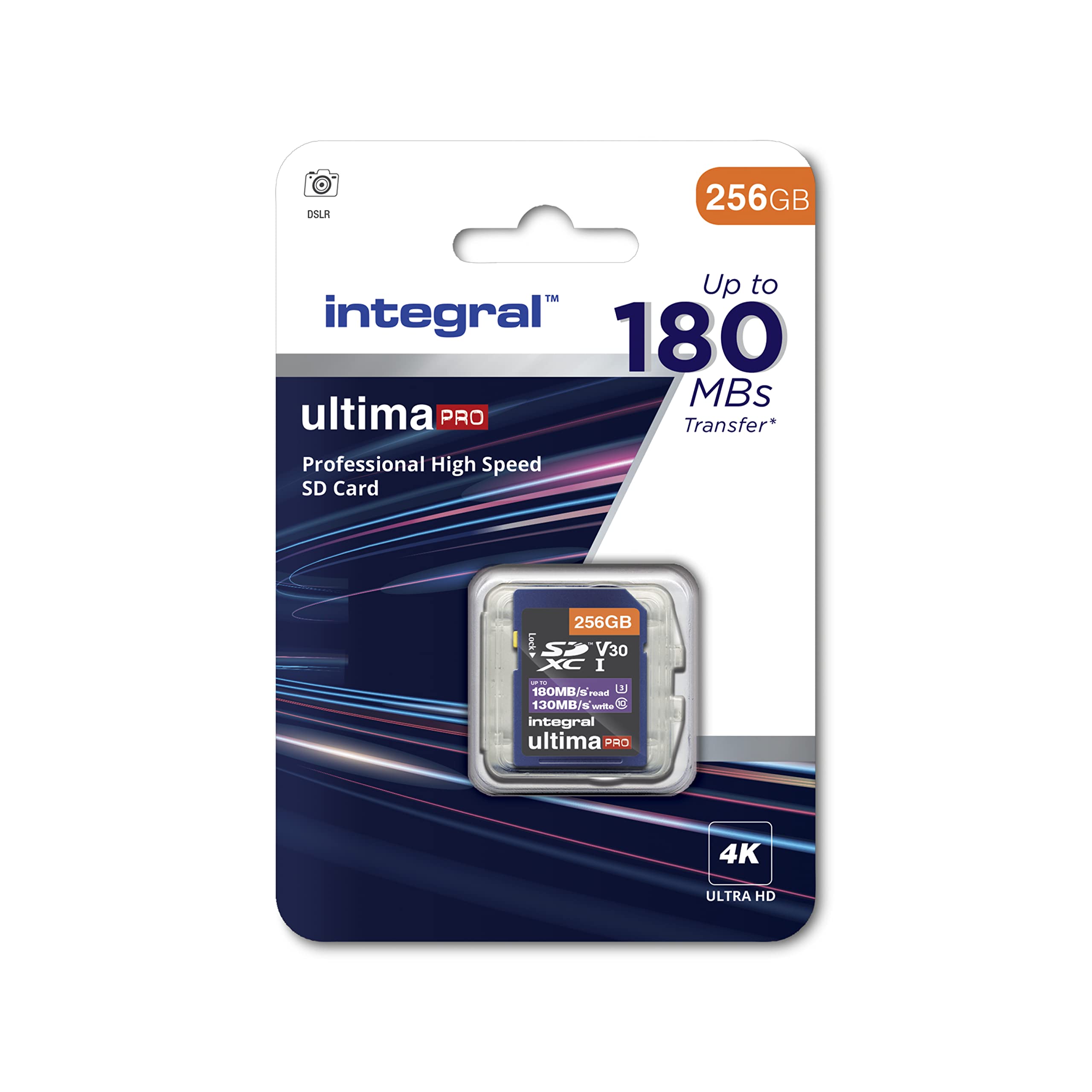 Integral 256GB Card 4K Video Read Speed 180MB/s and Write Speed 130MB/s MicroSDXC A2 C10 U3 UHS-I 180-V30 Micro SD Memory Card