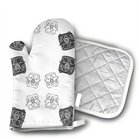 Mnsuh9 Guantes de Cocina VW Van de Tela para Horno, Guantes de ...