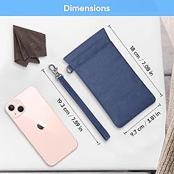 FINTIE Double Eyeglasses Pouch with Carrying