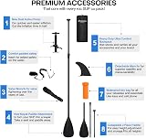 Panana 10ft8 Inflatable SUP Board Kit with Pump Paddle Leash Backpack view 5