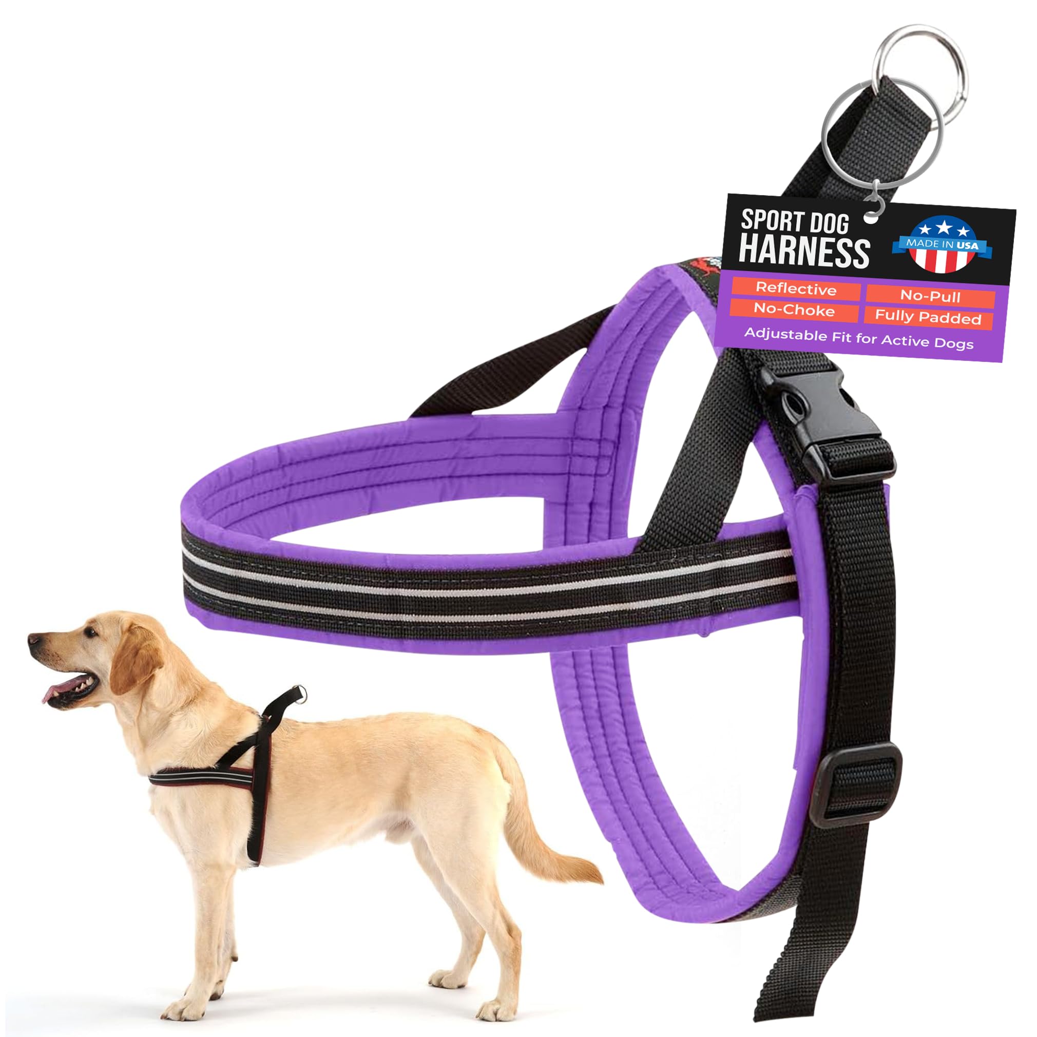 PetPDC ComfortFlex Sport Harness, Large, Purple