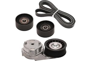 RIYHCH 38382 Drive Belt Tensioner Pulley Assembly Kit Fit for Dodge Ram 1500/2500/3500 5.7L V8 2003-2008, Drive Belt Tensioner Component Kit Replace OE# 53032130AA, 53032130AC, 38058, 7PK2570