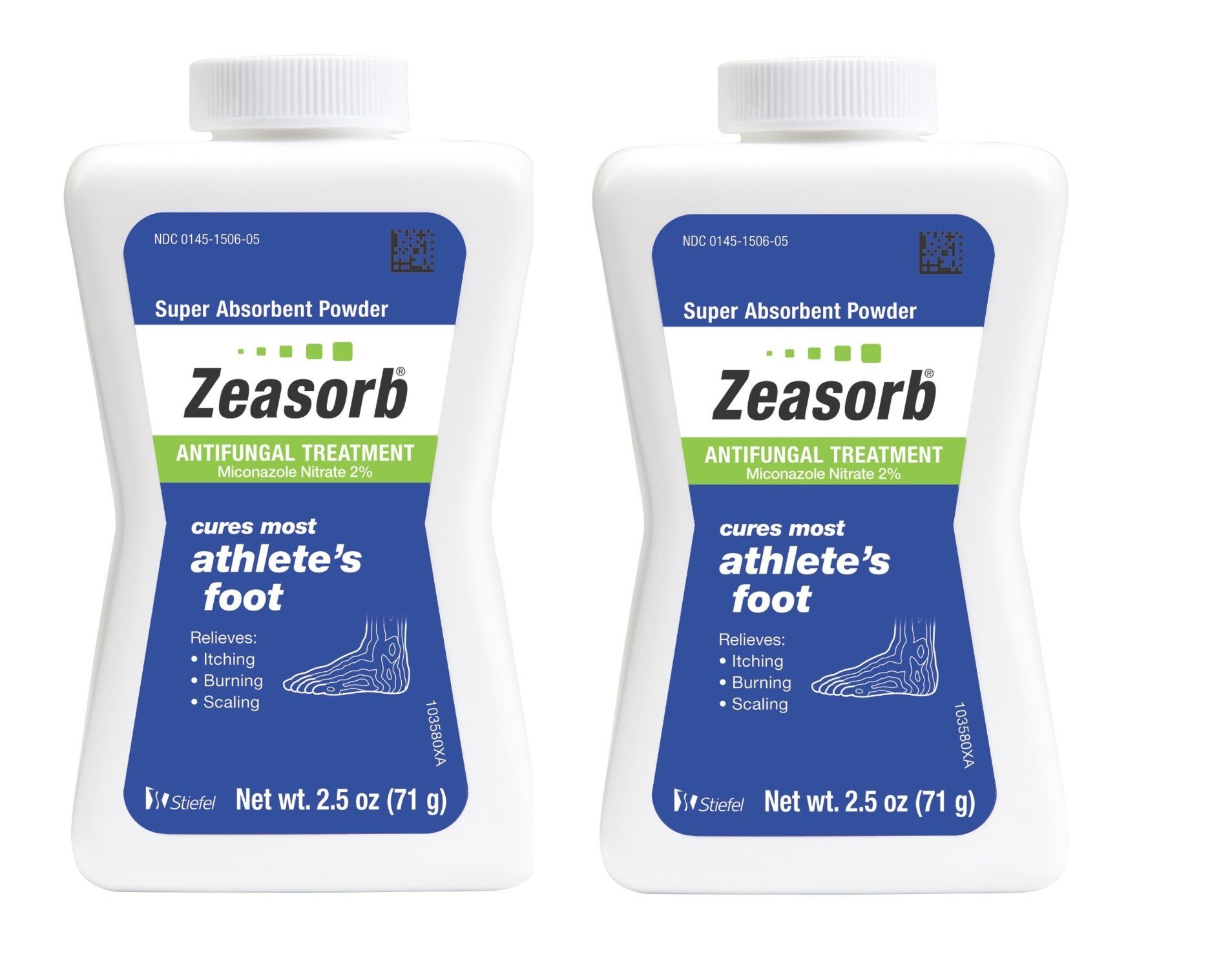 Zeasorb Excess Moisture 2.5 Oz (Pack of 2) Health