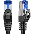 KabelDirekt Network Cable – Transmits Maximum Fiber-Optic Internet Speed – Network, Ethernet & LAN Cable – 75ft – Available in 1-100ft – for Gigabit Networks, Router/Modem, RJ45 (Black/Silver)