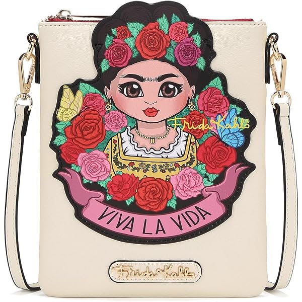 Amazon.com: Frida Kahlo Artistic Mini Backpack, Cream and  display picture 2