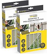 EASYmaxx Fly Screen for Windows Pollen Protection Magnetic 150x130 cm