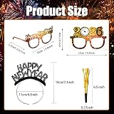 BFSYRR 36 Pcs New Year Party Decorations 2026 Headband Glasses Whistle view 2