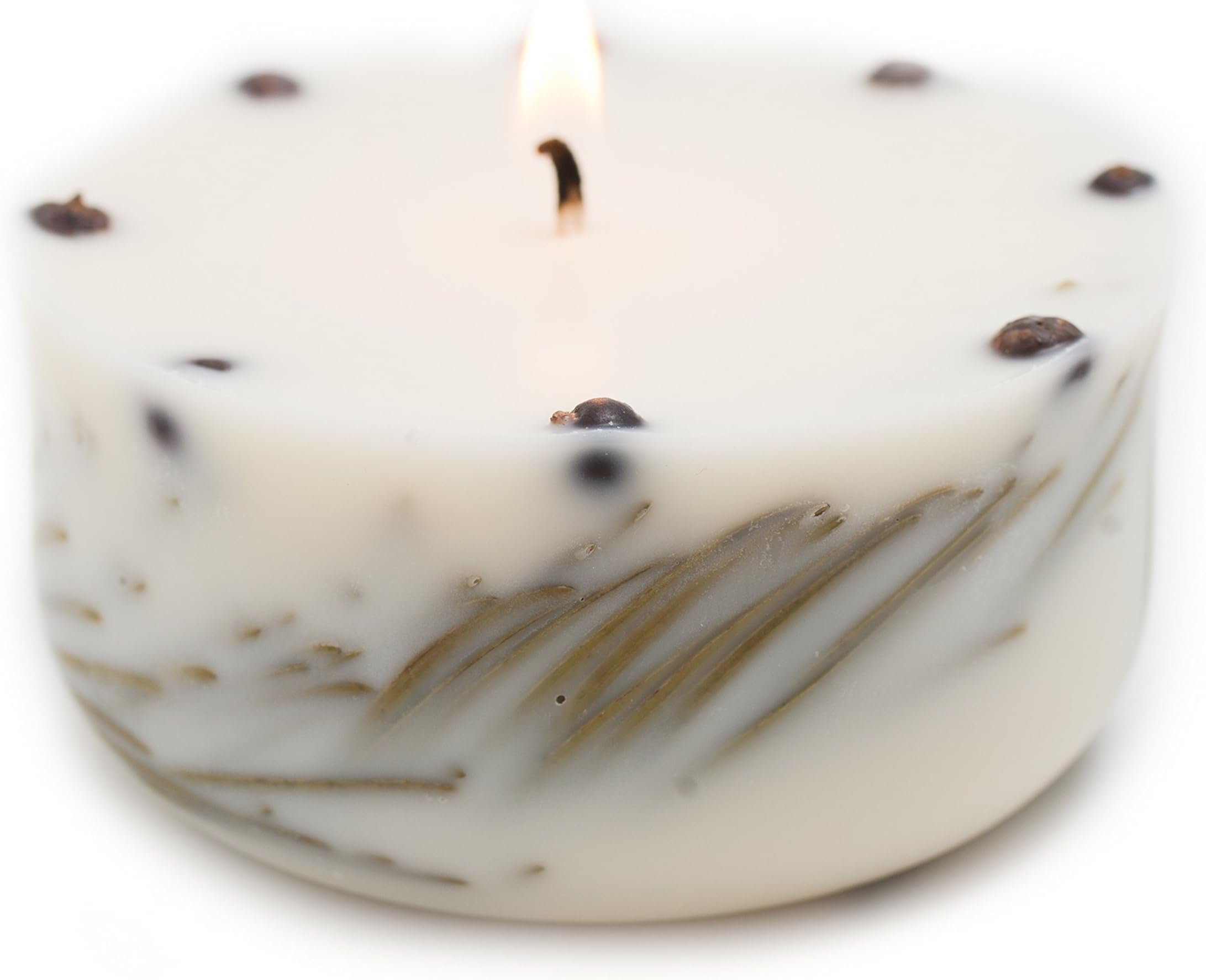 Organic Soy Candle Cedarwood with real cedar branches, essential oil, Aromatherapy, 15 hours burning time in gift box, gift idea for men