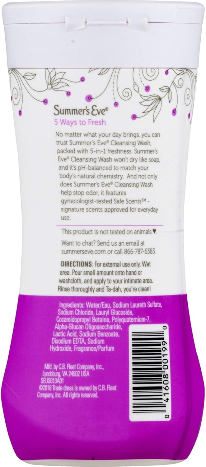Summer's Eve Cleansing Wash | Morning Paradise | 9 Ounce | Pack of 1 | pH-Balanced, Dermatologist & Gynecologist Tested : Bath And Shower Gels : Beauty