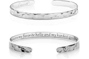 Carviell Bracelets for Women, Personalized Gifts for Her, Mom, Best Friend, Inspirational Friendship Cuff for Teen Girls, Engraved, Birthday Gift Jewelry