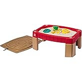 Step2 Naturally Playful Sand Table, Kids Sand Activity Sensory Table, 5 Piece Accessory Kit, Toddler Summer Outdoor Toys, 2+ Years Old