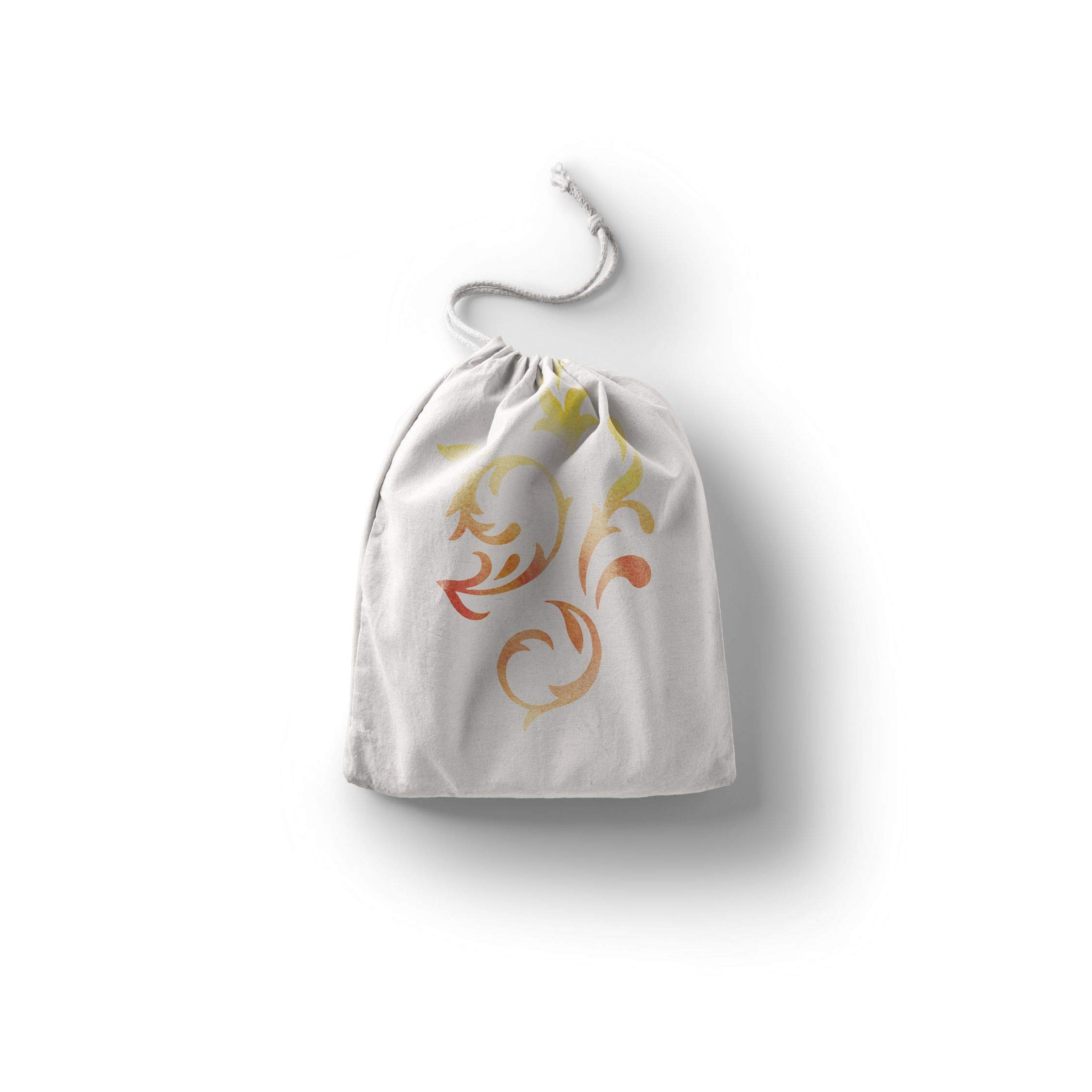 Bonamaison Printed Cotton Produce Bag with Drawstring, Reusable Grocery Bag, Biodegradable Eco-Friendly Bags, Travel Pouch, Sachet Bags, Shopping Bag, Eco Friendly, Foldable, Size: 30x40 Cm