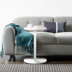 InterGo C Shaped End Table for Couch Small