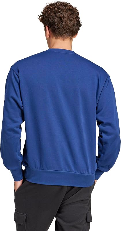 Sweatshirt Feelcozy Fleece Essentials Masculino, Azul Escuro/Branco, XXL — foto 2 de 6