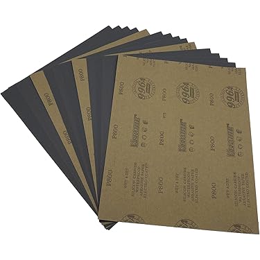 T&F Blocs Abrasifs | Mousse De Ponçage | 5 Blocs | Patins De Ponçage Abrasifs Avec Grains Fins Humides Et Secs 300–400 # | Papier Abrasif Double Face