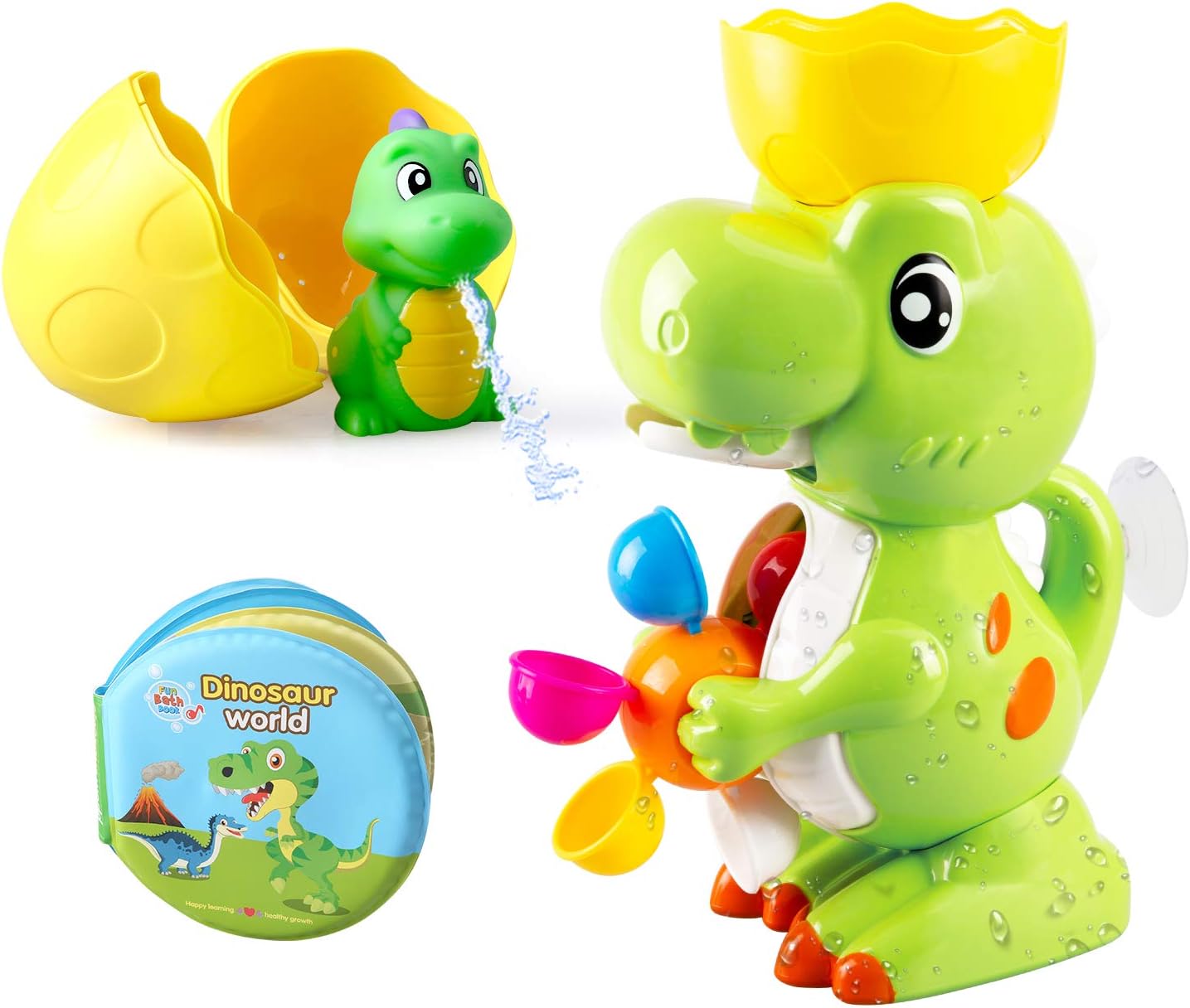 BeebeeRun Bath Toys Dinosaur Bathroom 