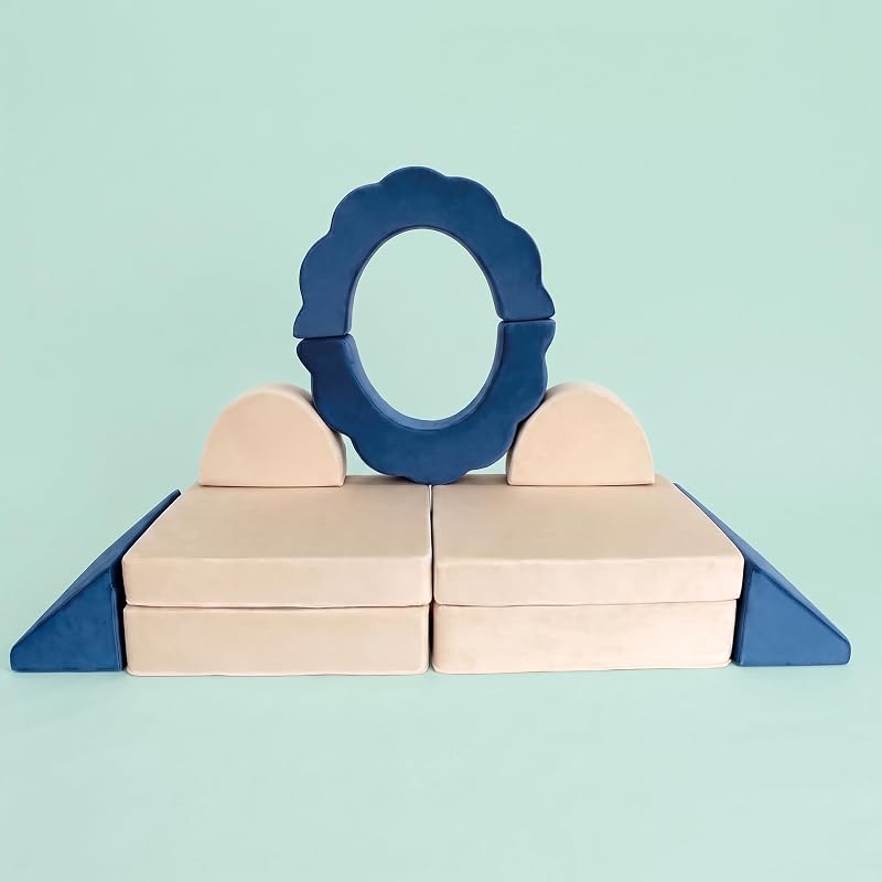 Sofá infantil modular de juegos, 10 pzas., 47 x 150 x 65 cm