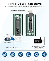 AUAMOZ 256GB Flash Drives Intended for