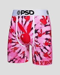 PSD Men's Pb Spiral Bunny Boxer Briefs, Pink, M