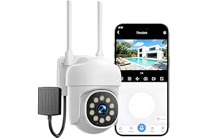 Camcamp Wireless Security Camera System, Motion Detection, Audible and Visual Alarms and Full Color Night Vision. Plug-in Power Supply, 7/24 Hour Camera System (1-Pcs Without NVR Systems)