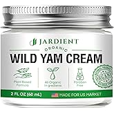 Jardient Wild Yam Cream Hormone Balance: Natural Formula for Menopause Relief & Menstrual Support Like Hot Flashes Night Sweats -2 Oz