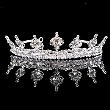 Amazon Com Fumud Silver Crystal Rhinestone Hairbands For Women