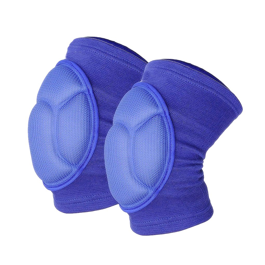 Faxianther 1 Pair Thick Sponge Knee Pads Sleeves Guard Collision Avoidance Sport Protective Kneepad Antislip Skate Soccer Football Volleyball Basketball Cycling Knee Brace Support for Men Women Teens