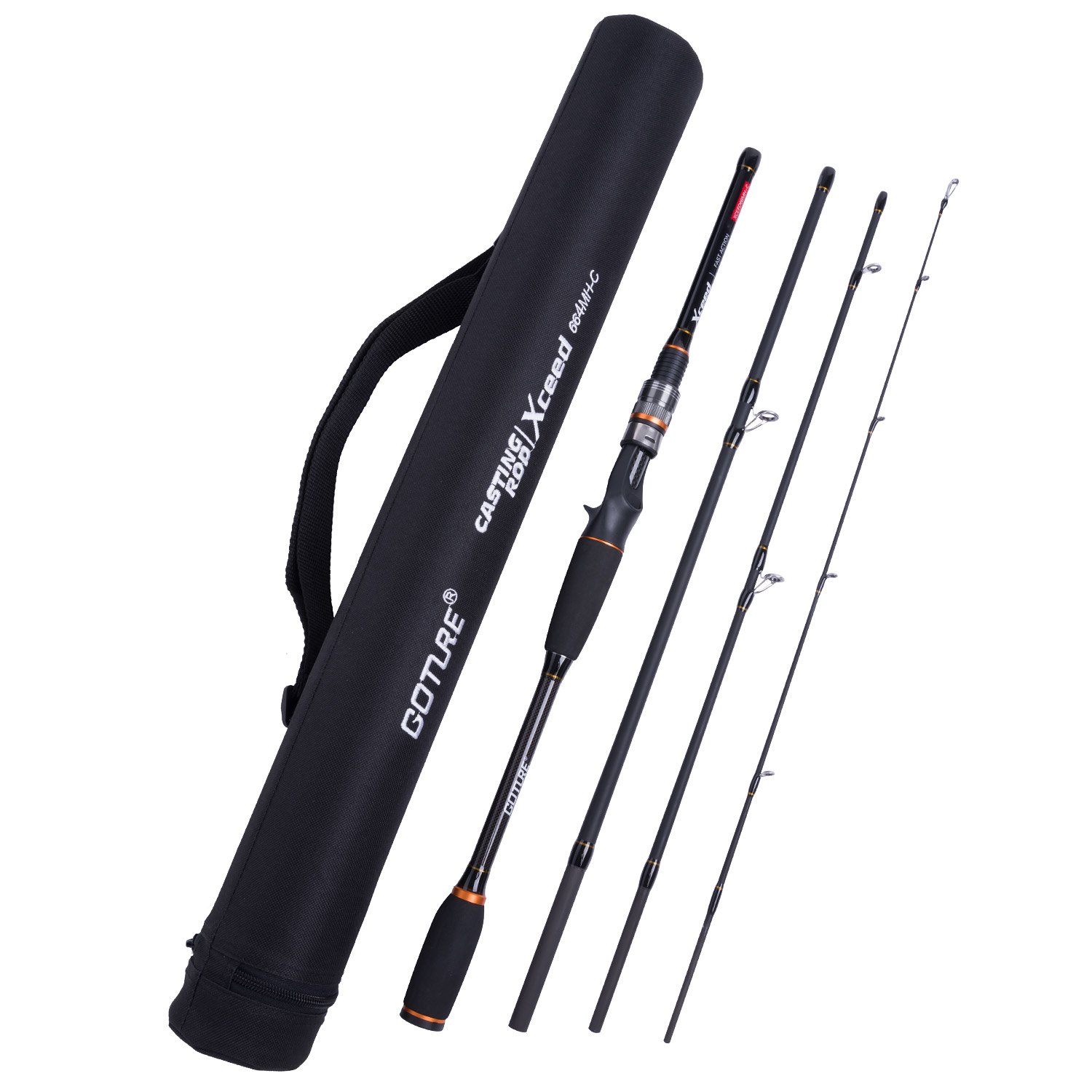 Mua Travel Fishing Rods, 4 Piece Fishing Pole with Case/Bag,Surf