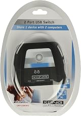 KÖNIG 2 Port USB 2.0 Switch Hub for Printer Scanner Devices 2 Computers view 7