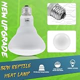 LUCKY HERP 150W Reptile Heat Lamp Basking Spot UVA Light E27 220-230V view 2