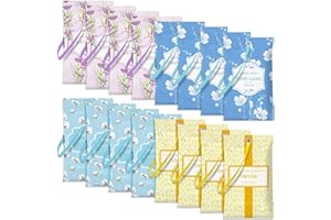 SCENTORINI Sachets for Drawers and Closets 16 Pack, Scented Sachets for Home Drawer Deodorizers, Air Fresheners for Closets, 