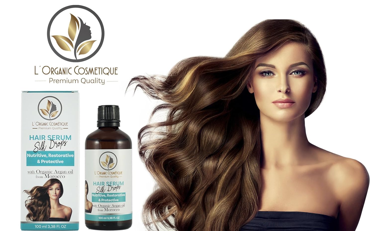 Hair Serum With Organic Argan Oil From Morocco Pure Jojoba Oil And Wheat Germs Protects Softens Nourishes And Smooths Frizz Free Fat Free Clock Amazon De Beauty
