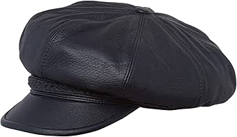 Sterkowski Kunst - Gorra Gavroche Parisina de Cuero Real: Amazon.es