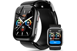 Blood Pressure Watch, 1.95'' Blood Pressure Monitor with Air Pump Cuff, Smart Watch with Blood Pressure Monitor Sleep Sports 