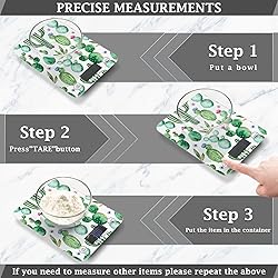 Cactus Succulent Floral Food Scale Waterproof