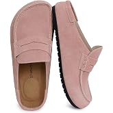 EVELLYHOOTD Lofel| Suede Clogs Slip-On Mules Wide Fit for Women Men | Nurses Shoes &amp; All-Day Standing, Memory Foam Cushioning, Arch Support, Indoor/Outdoor, Unisex