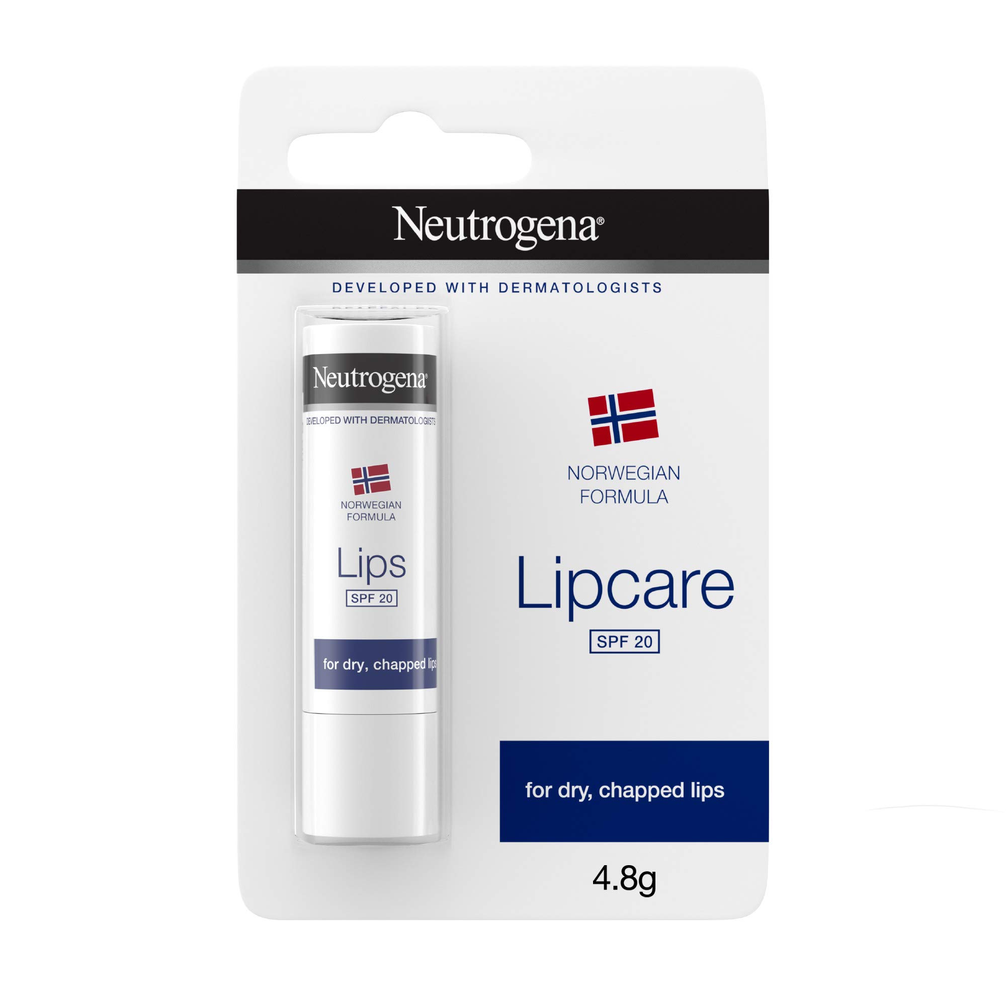 Neutrogena Norwegian Formula SPF 20 Lip Balm (4.8g), Lipcare to Provide Immediate and Lasting Relief for Dry, Chapped Lips with Sun and All Weather Protection โ image 1