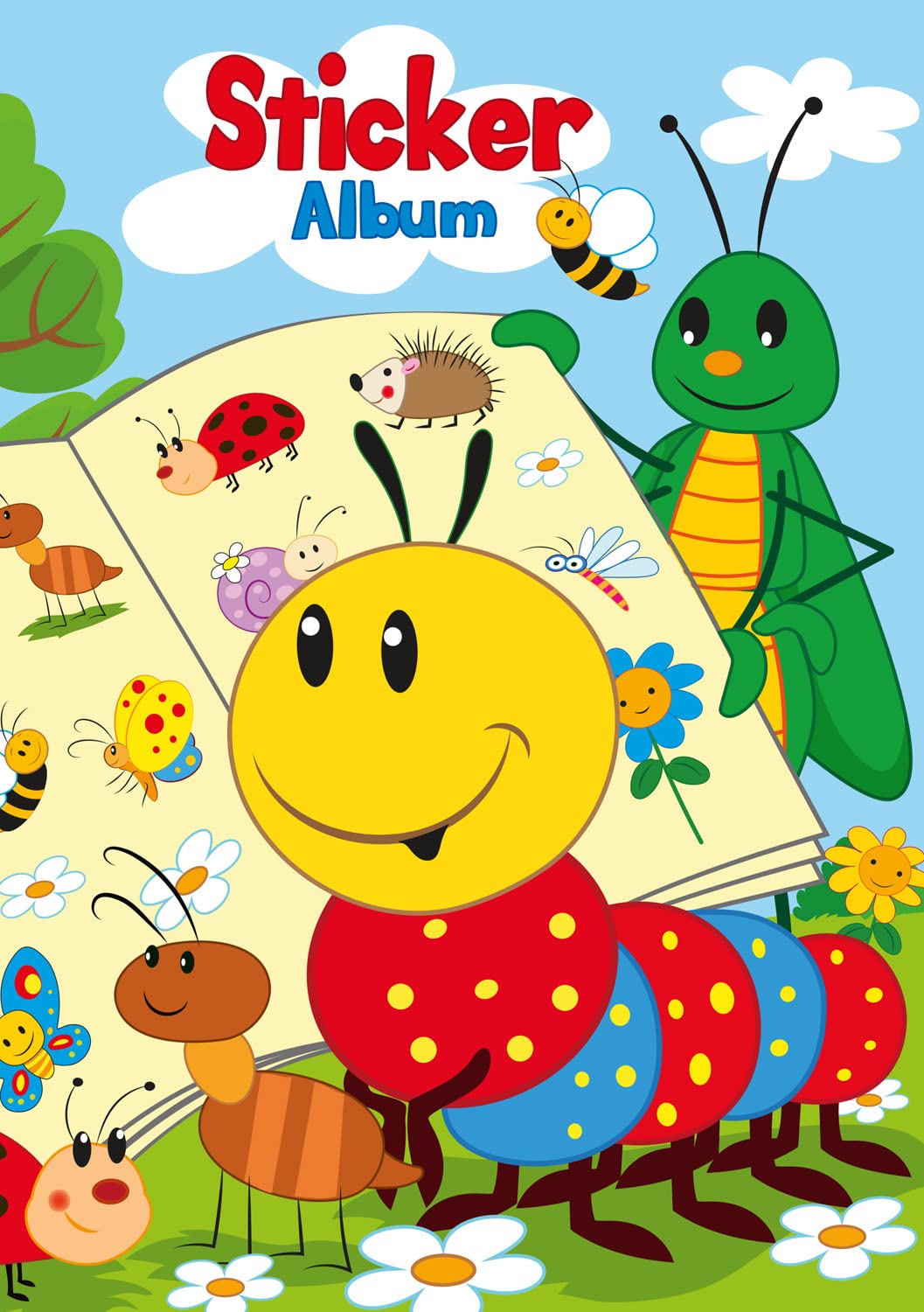 HERMA 15424 Sticker Album Frieda & Friends DIN A5 Blank (16 Pages, Coated Special Paper) Sticker Scrapbook for Collecting, 1 Sticker Book for Children, Blank — image 1