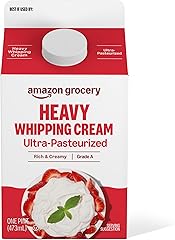 Amazon Grocery, Heavy Whipping Cream, Ultra-Pasteurized, 16 Fl Oz