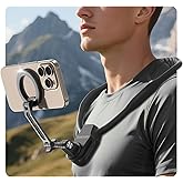 【2026 Ultra-Long】Magnetic Neck Mount for Phones,27.6 Inch Extended POV Phone Holder for Recording/Vlog,Hands-Free Neck Holder