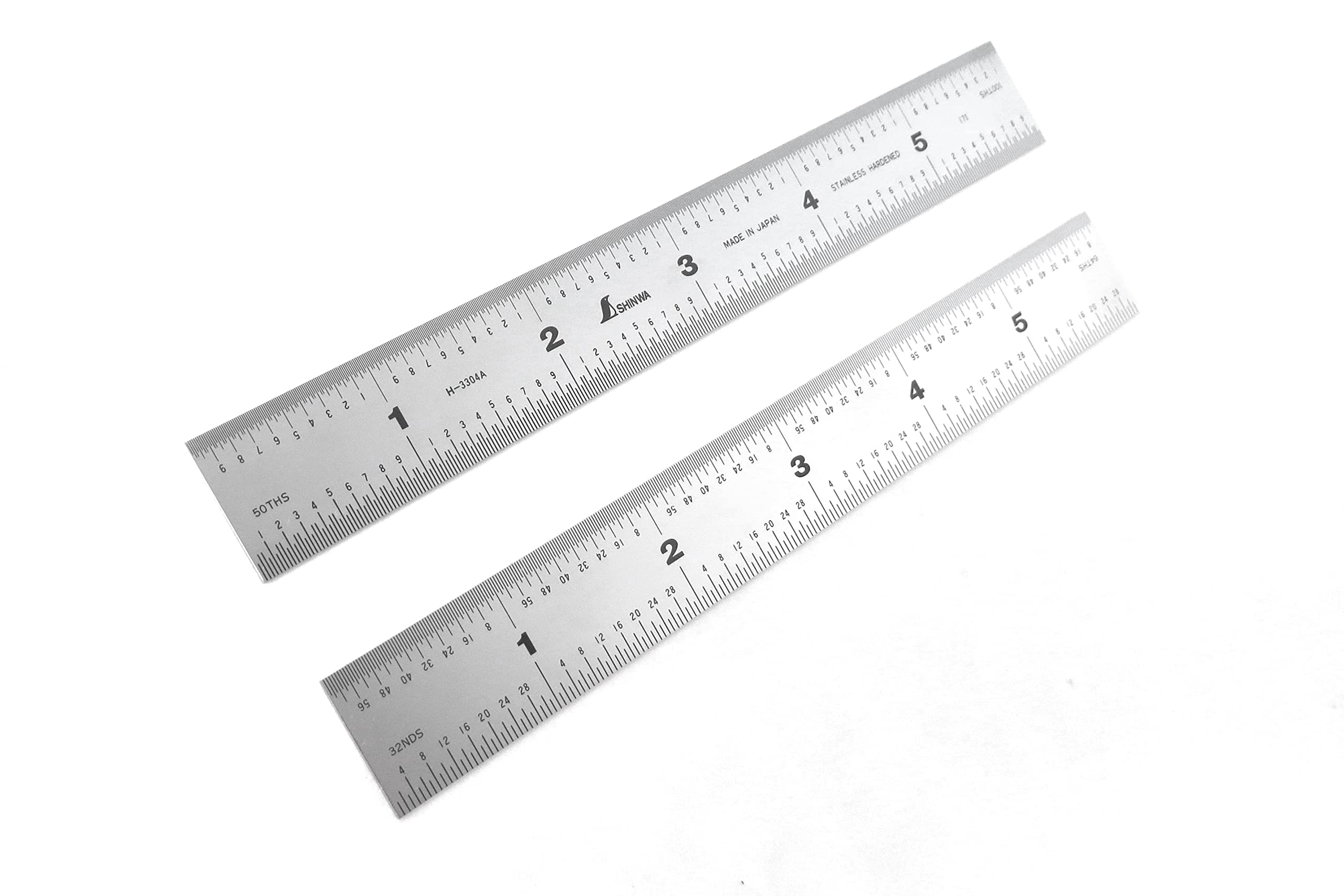 Shinwa Rigid Stainless Steel Machinist Ruler 16R