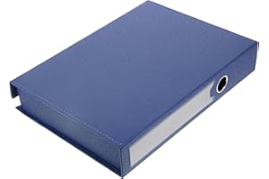 DIYEAH Leather A4 Receipt Box: Storage File Boxes Archives Case Index Card Holder Storage Box File Organizer Case