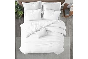 Kotton Culture 1 Pc Twin Size Duvet Cover Only -100% Egyptian Cotton Sateen 600 TC Ultra Soft Premium Durable Comforter Cover Zipper Closure & Corner Ties (Striped White, Twin/Twin XL 68" X 90")