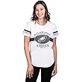 Ultra Game Women's NFL Official Soft Mesh Varsity Stripe T-Shirt